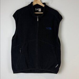 Vintage The North Face TNF Made in the USA Men's Black Fleece Vest - Size Large